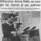 Un articolo della Gazzetta del Mezzogiorno del marzo 1954: d� la notizia del ritorno a casa di Fiorino, cagnolino Meticcio che percorse 700 chilometri per ritrovare il suo padrone barese: il lustrascarpe Francesco Paladino